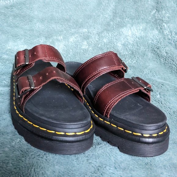 Dr. Martens Shoes - Doc Martens Myles Brown Two Strap Sandals, Size 5 Womens (NWOB!!)